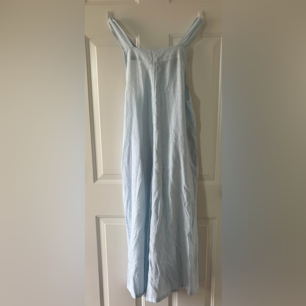 Haute Hippie Sky Blue Linen Blend Wide Leg Swim Covet Size S